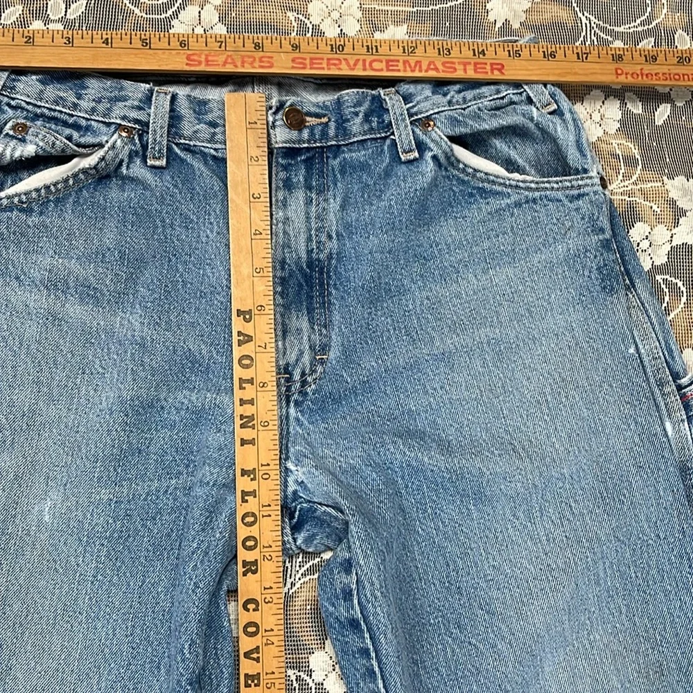 Dickies denim carpenter pants | handsewn, reworked, embroidered, patched | 34x30